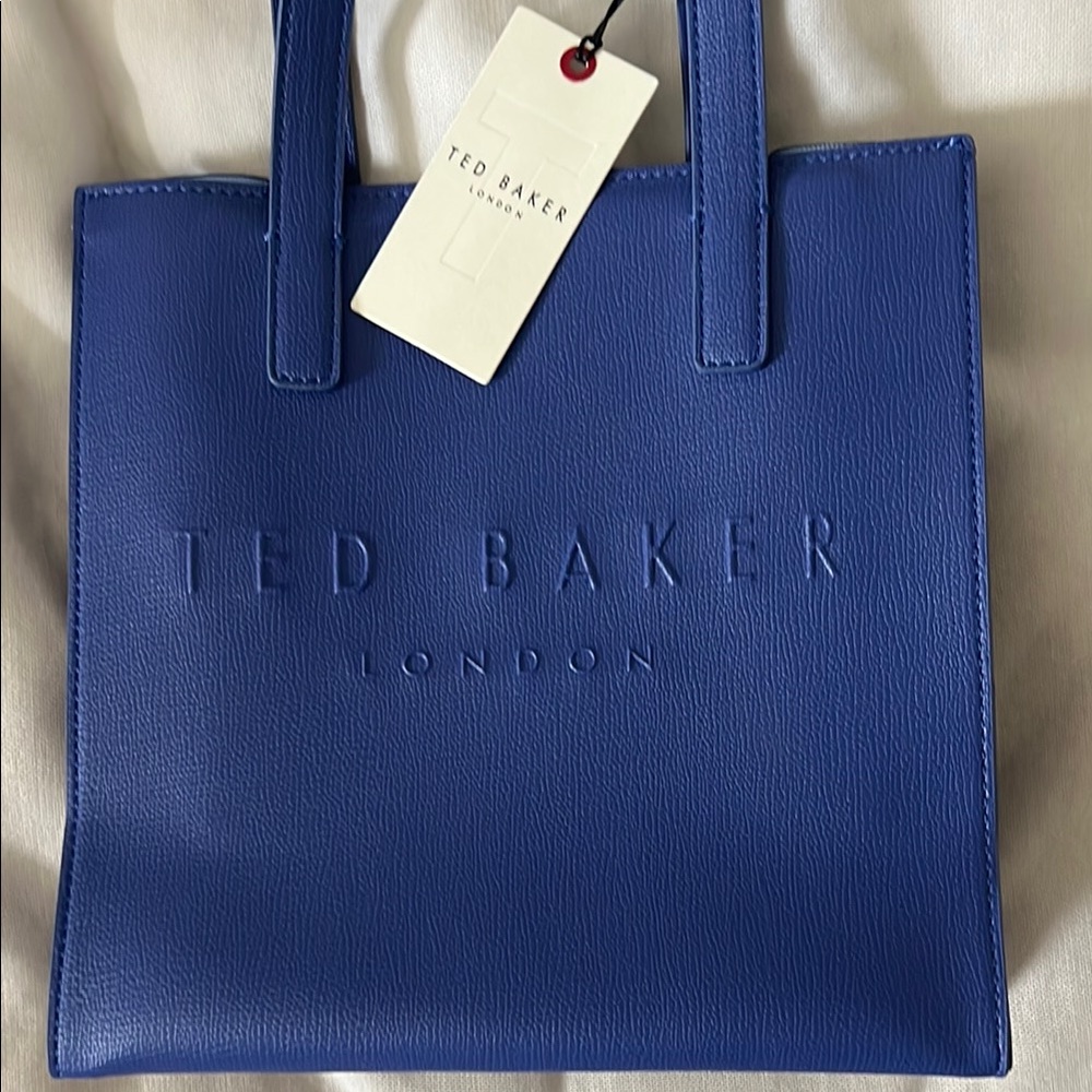 Ted Baker Royal Blue The Icon Leather Tote